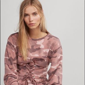 Express Corset Waist Sweatshirt